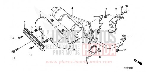 EXHAUST MUFFLER SH1508 de 2008